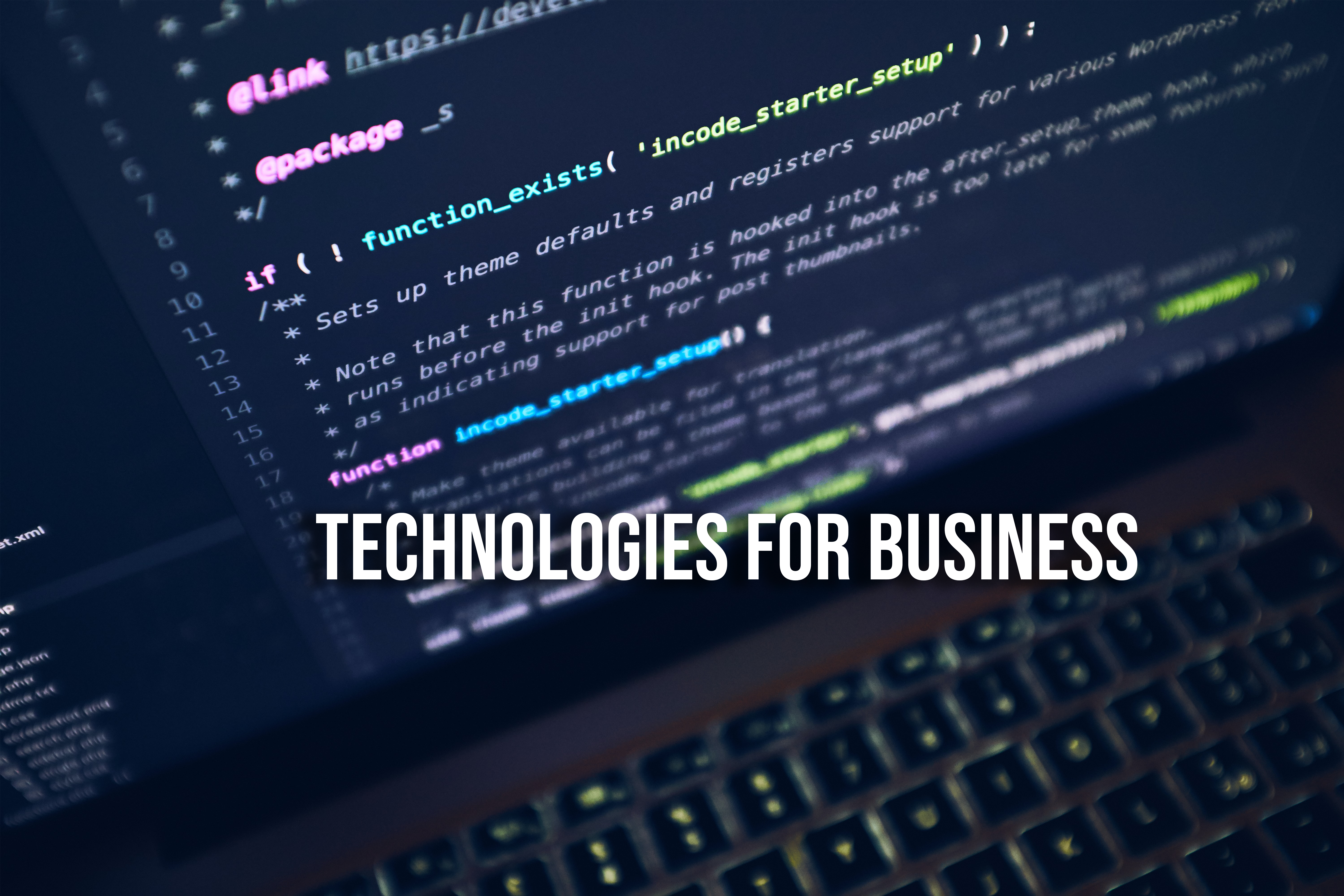 Course Image Technologies for Business [BABH-TB/Lim/FT]