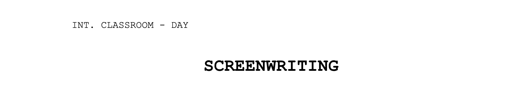 Course Image Writing for Screen [BAFTH-WS/Dub/FT]