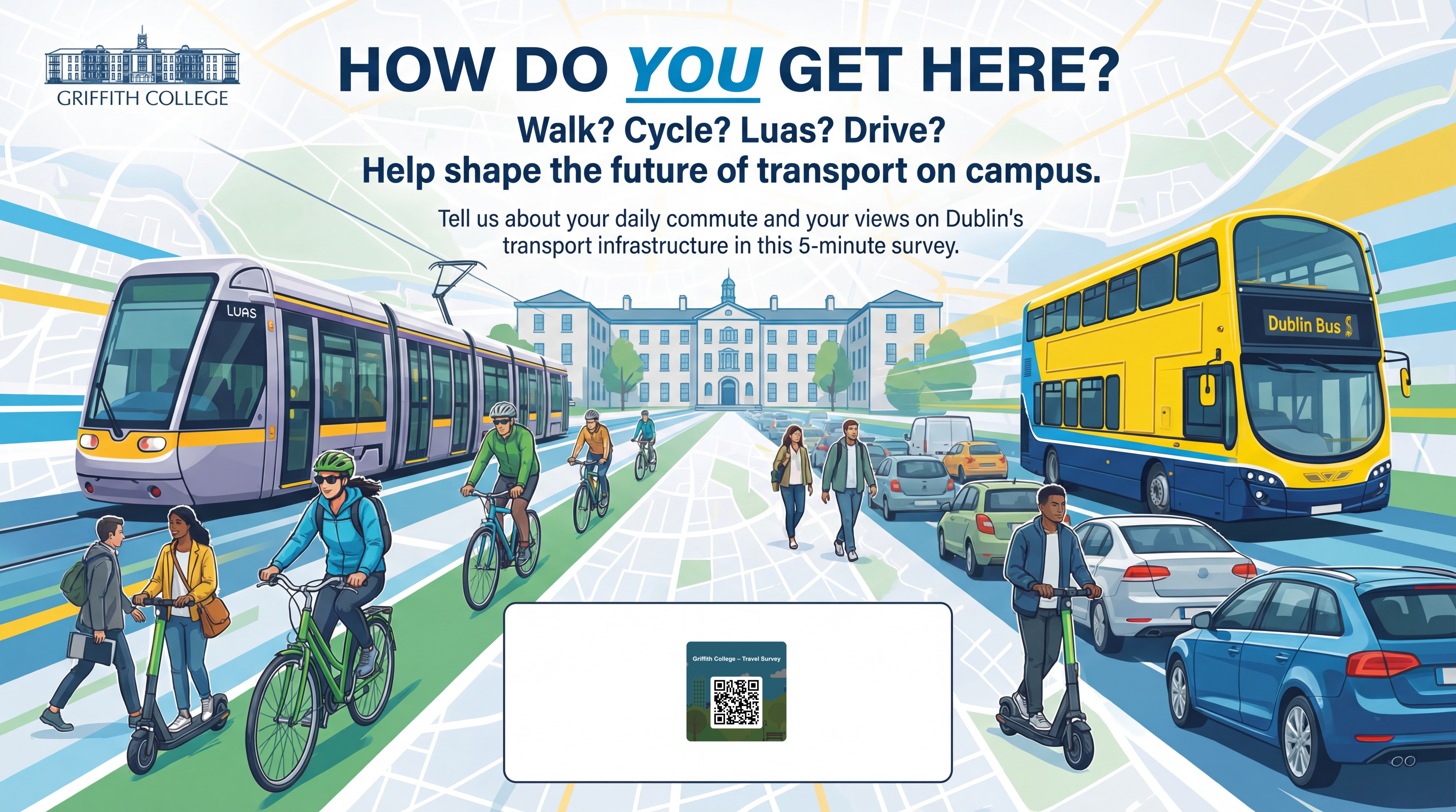 The future of transport on campus with a qr link