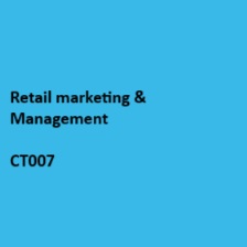 Course Image Retail Marketing and Merchandising [BABM-RMM/Lim/FT/CT007]
